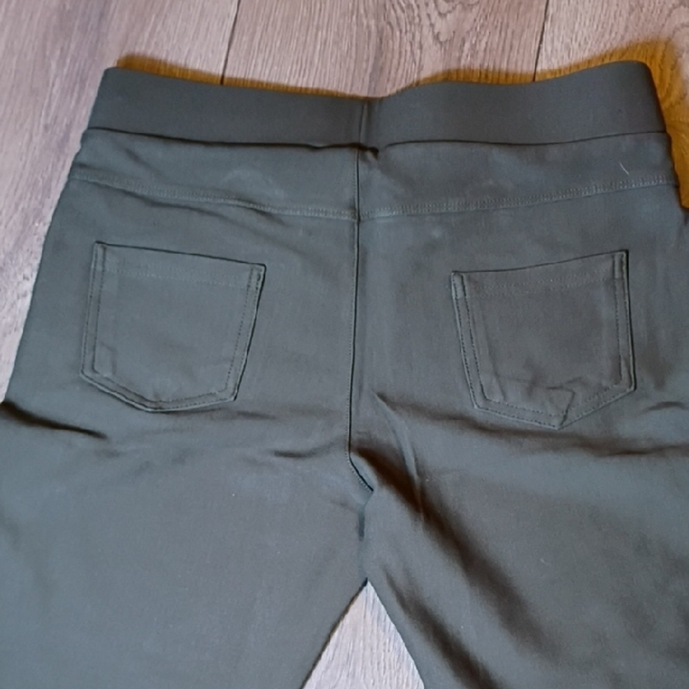 Women's‎ Olive Green Dress Leggings Size S - Picture 7 of 9